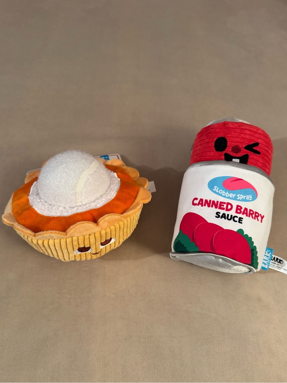 BarkBox Thanksgiving Set of M-L Plush Dog Toys NWT
